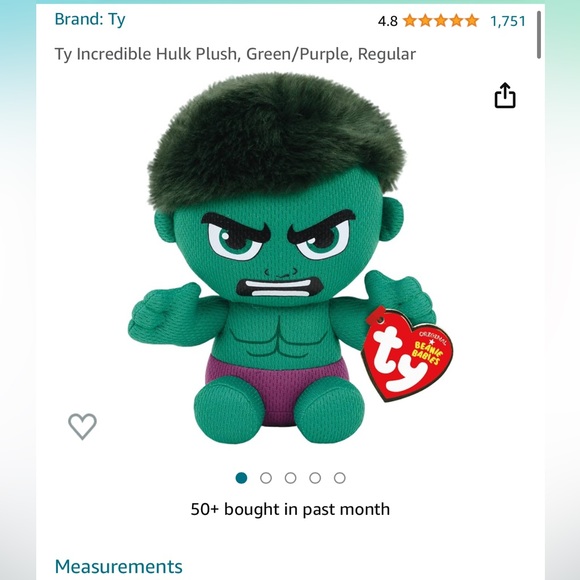 Brand new Hulk ty beanie baby. - Picture 6 of 6